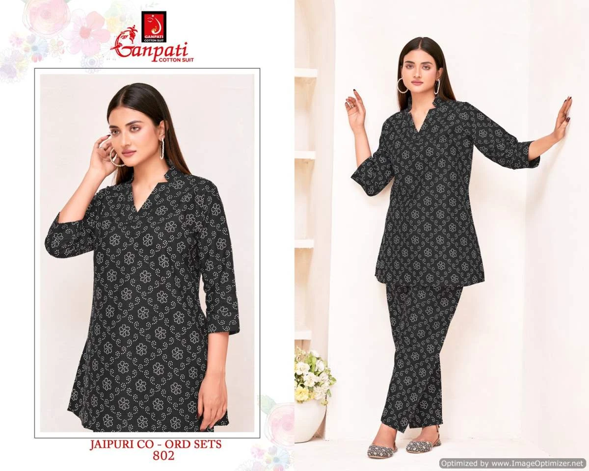 Ganpati Jaipuri Vol 8 Cotton Wholesale Kurti with Pant Catalog — Wholesale Kurtis, Ganpati wholesale from Surat - Gallery Image 9